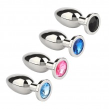 Bijou Anal Acier Jewled Butt Plug